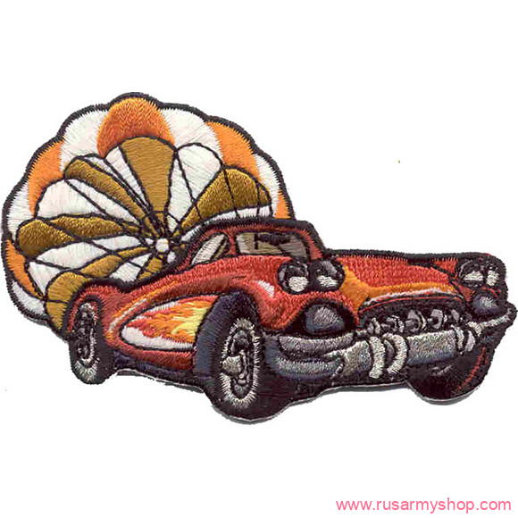Нашивки-термоаппликация Сплав Термонаклейка -0138 Corvett 1961 с парашютом
