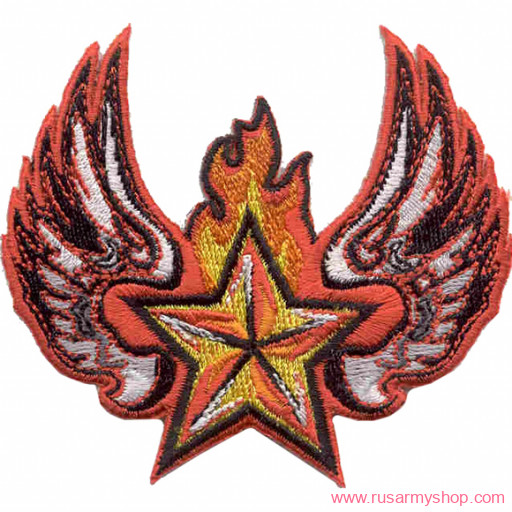 Нашивки-термоаппликация Сплав Термонаклейка -0141 Winted Soviet Star