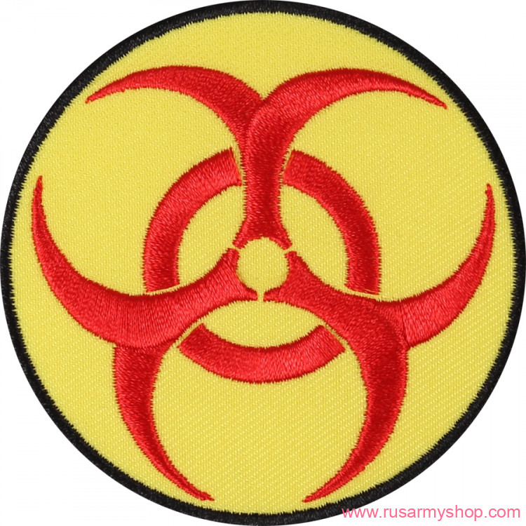 Нашивки-термоаппликация Сплав Термонаклейка - Биологическая опасность