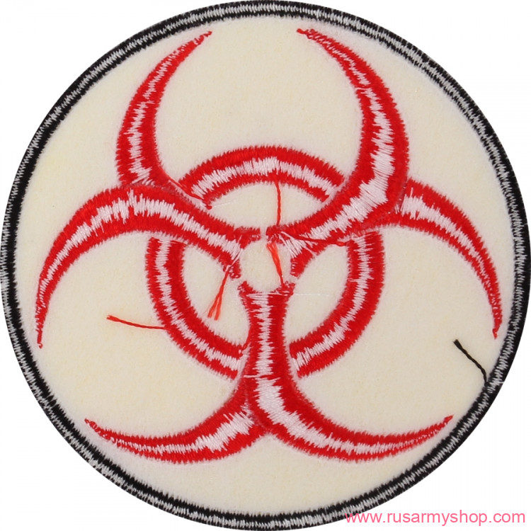 Нашивки-термоаппликация Сплав Термонаклейка - Биологическая опасность