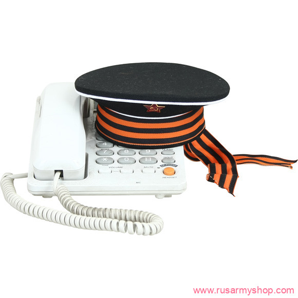 Головные уборы сувенирные Сплав Бескозырка сувенирная Георгиевская лента