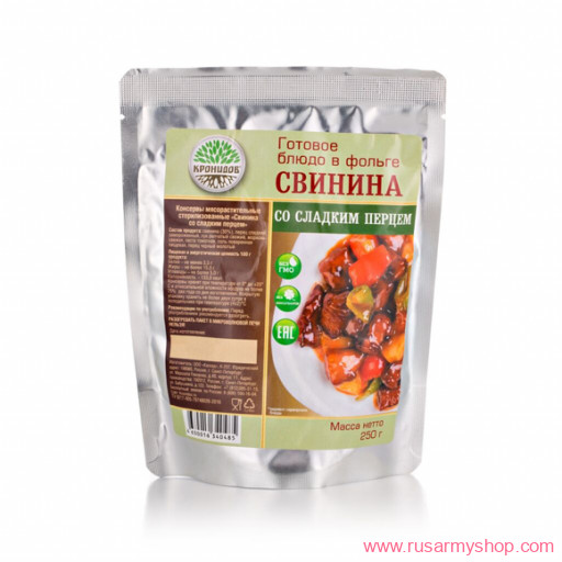 Рационы питания, готовые блюда Сплав Блюдо &quot;Свинина со сладким перцем&quot;