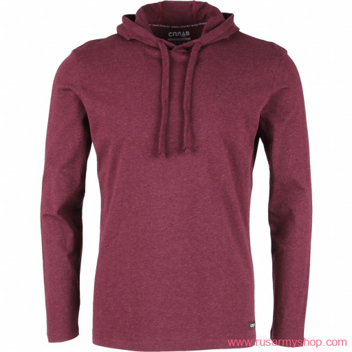 L/S-2 t-shirt with hood melange SPLAV