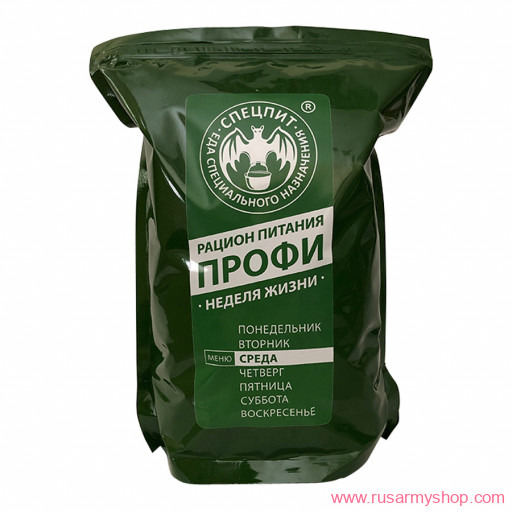 Рационы питания, готовые блюда Сплав Рацион питания &quot;Профи&quot; меню Среда (Спецпит)