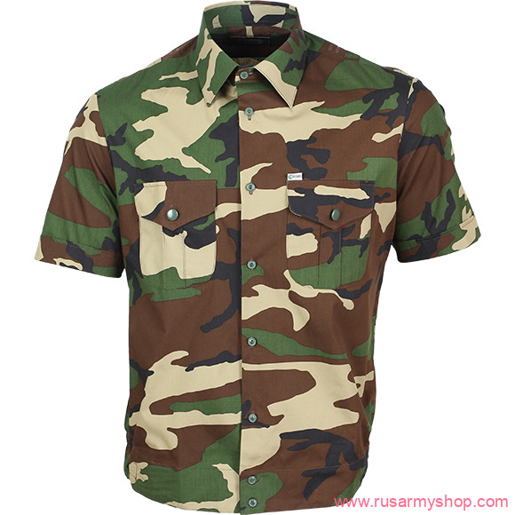 Лето Сплав Рубашка форменная короткий рукав камуфлированная