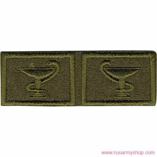 Эмблема петличная МО Сплав Медицинская служба нового образца