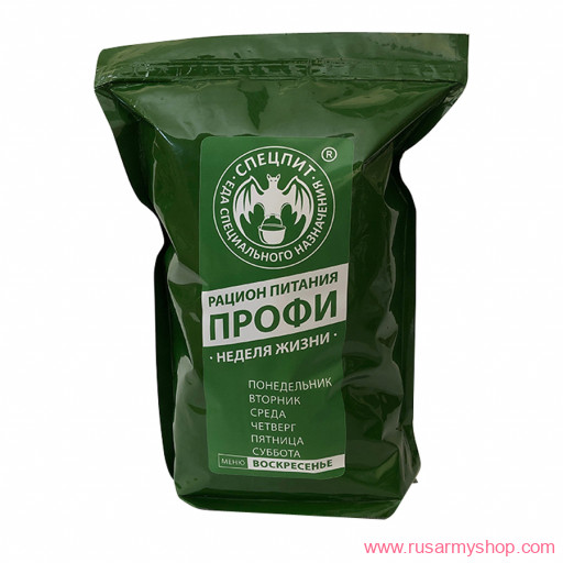 Рационы питания, готовые блюда Сплав Рацион питания &quot;Профи&quot; меню Воскресенье (Спецпит)