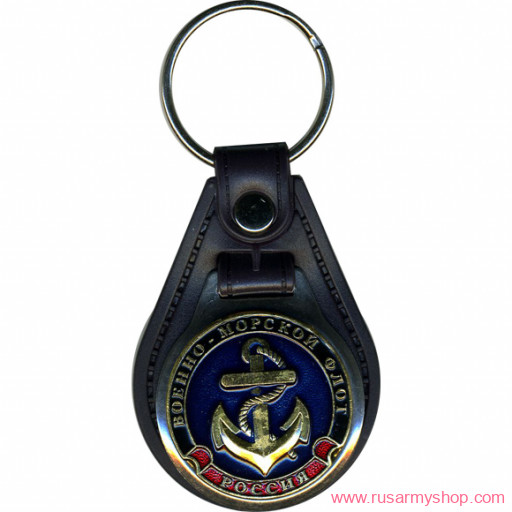 Брелоки сувенирные Сплав Брелок Россия ВМФ якорь