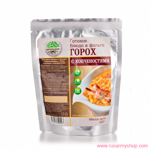 Рационы питания, готовые блюда Сплав Блюдо &quot;Каша гороховая с копченостями&quot;