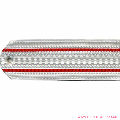 Погоны МВД Сплав Полиция Старшего оф. с. белые без канта