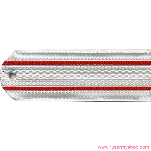 Погоны МВД Сплав Полиция Старшего оф. с. белые без канта