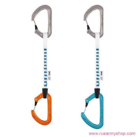 Снаряжение для скалолазания и альпинизма PETZL Комплект 2 карабина ANGE+оттяжка