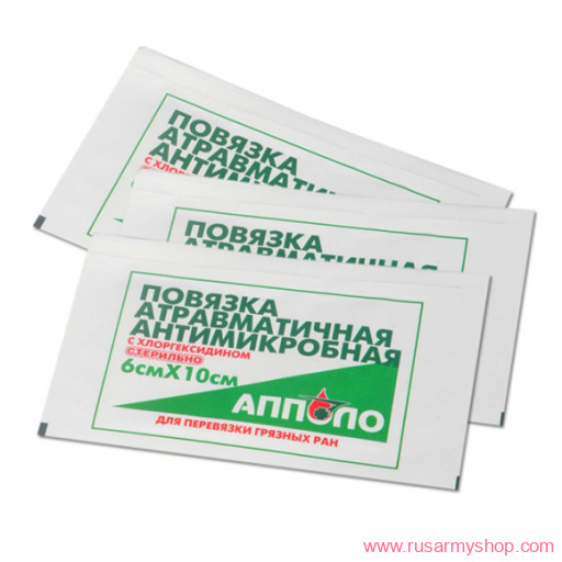 Бивуак, аксессуары Сплав Повязка антимикробная ПАХГ &quot;Апполо&quot; 6х10