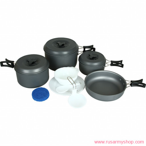 Посуда Сплав Набор посуды 3 кастрюли, 1 сковородка (4-5 персон)