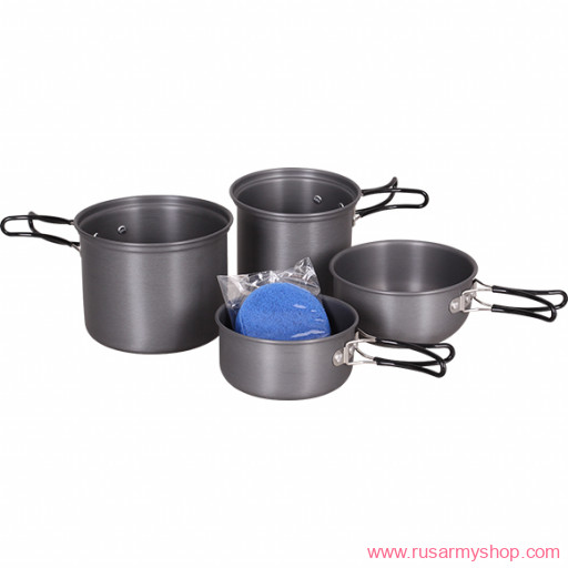 Посуда Сплав Набор посуды 2 кастрюли, 2 кружки (1-2 персоны)