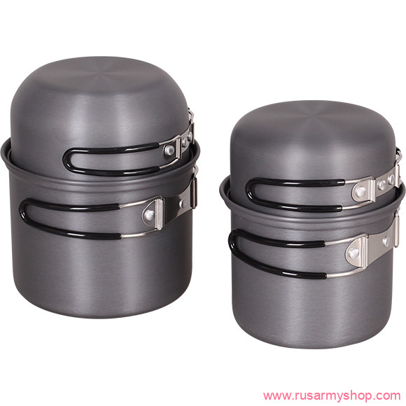 Посуда Сплав Набор посуды 2 кастрюли, 2 кружки (1-2 персоны)
