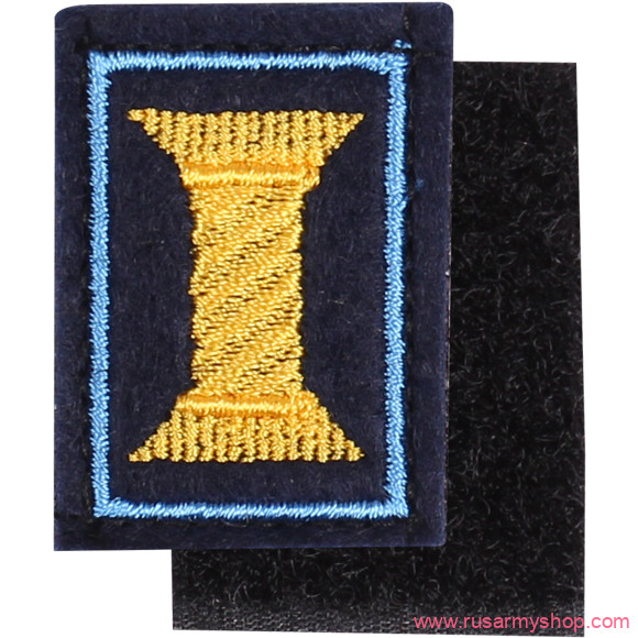 Эмблема петличная МО Сплав Офицерского состава фон синий