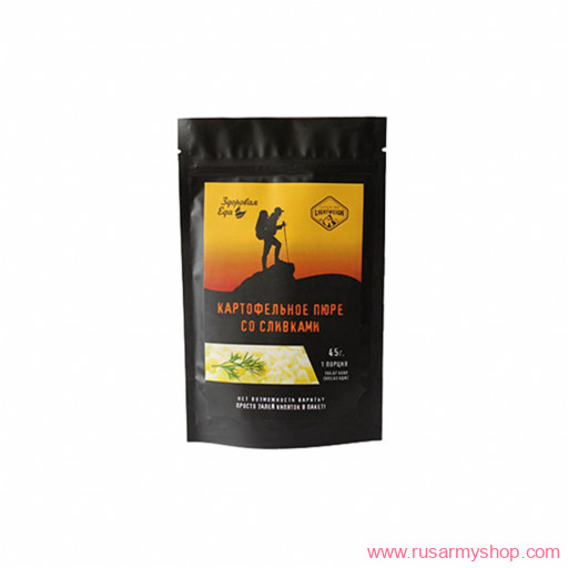 Рационы питания, готовые блюда Сплав Сублимированное блюдо Картофельное пюре со сливками 45 гр. (Здоровая Еда)