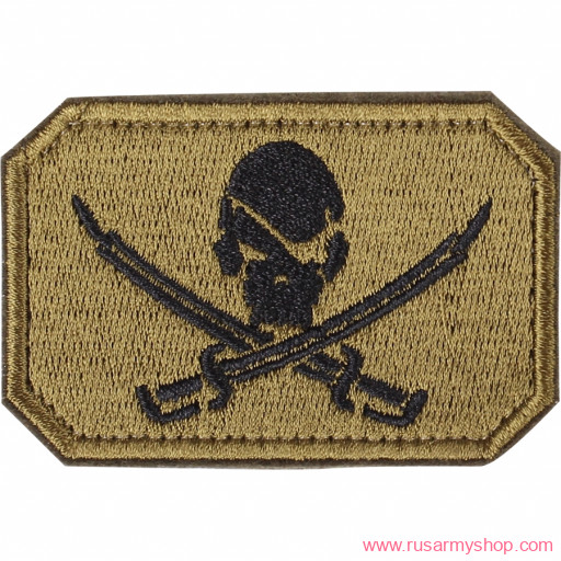 Нашивки сувенирные Сплав Нашивка Роджер оливковый фон