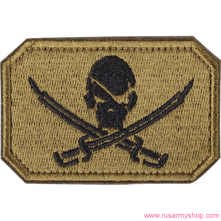 Нашивки сувенирные Сплав Нашивка Роджер оливковый фон