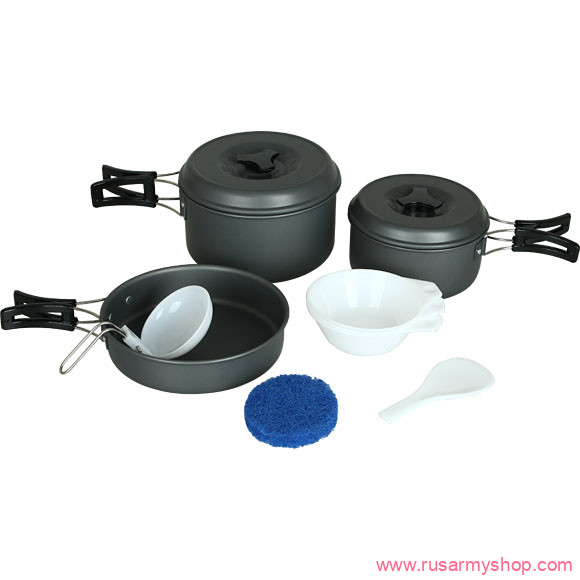 Посуда Сплав Набор посуды 2 кастрюли,1 сковородка (2-3 персоны)