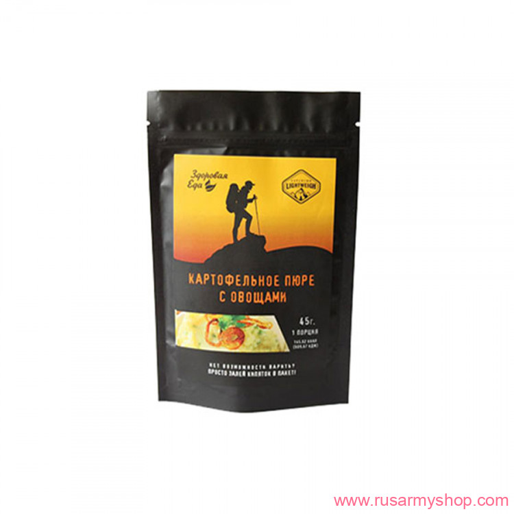 Рационы питания, готовые блюда Сплав Сублимированное блюдо Картофель с овощами 45 гр. (Здоровая Еда)