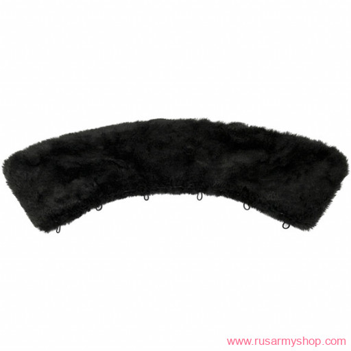 Зима Сплав Воротник из искусственного черного меха