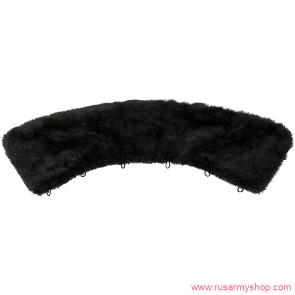 Зима Сплав Воротник из искусственного черного меха