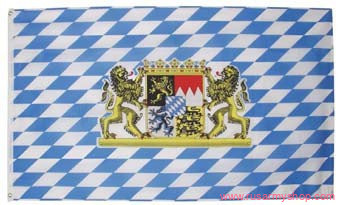 Флаг Баварии и Лиона