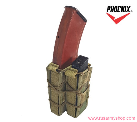 Quick Mag pouch combined for 1 M/AK and 1 pistol mags (A-TACS) PHOENIX RME