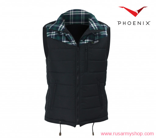 Buffalo vest insulated (black and green) PHOENIX RME