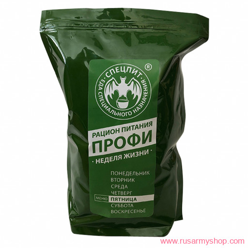 Рационы питания, готовые блюда Сплав Рацион питания &quot;Профи&quot; меню Пятница (Спецпит)