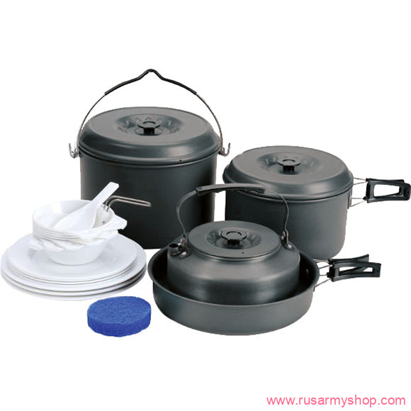 Посуда Сплав Набор посуды 2 каст., 1 сков., 1 чайн.(6-7 персон)