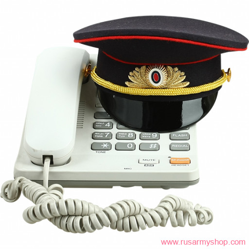 Головные уборы сувенирные Сплав Фуражка сувенирная Полиция с вышивкой