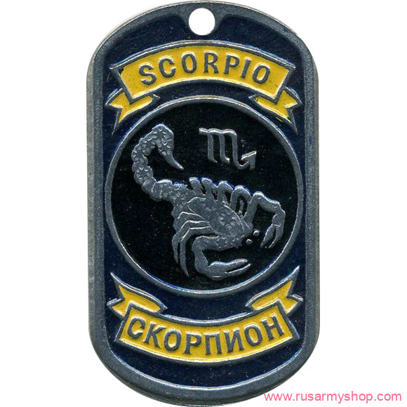 Знаки зодиака Сплав Жетон Скорпион