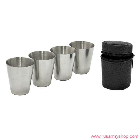 Посуда Сплав Набор стопок в чехле (4 шт по 35 мл)