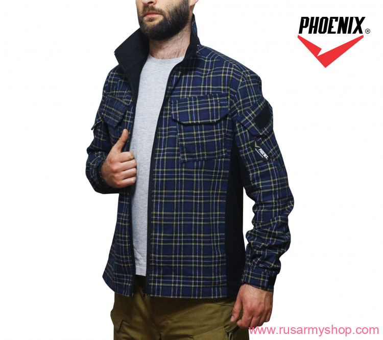 Urbanite shirt (dark blue squares with yellow stripe) PHOENIX RME