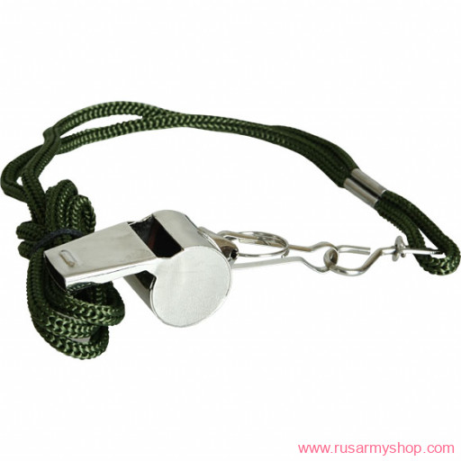 Бивуак, аксессуары Сплав Свисток металлический со шнурком