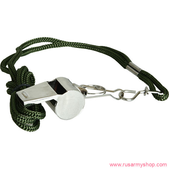Бивуак, аксессуары Сплав Свисток металлический со шнурком