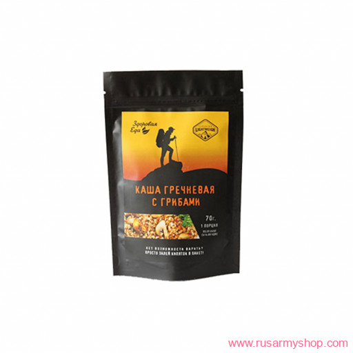 Рационы питания, готовые блюда Сплав Сублимированное блюдо Каша гречневая с мясом 70 гр. (Здоровая Еда)