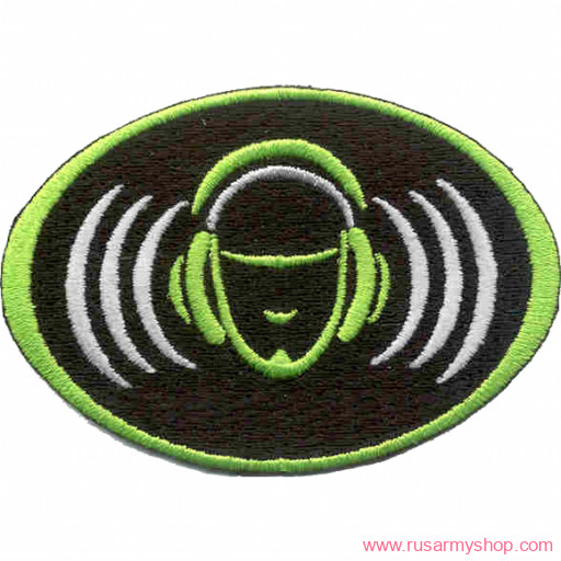 Нашивки-термоаппликация Сплав Термонаклейка -0174.1 Голова в наушниках