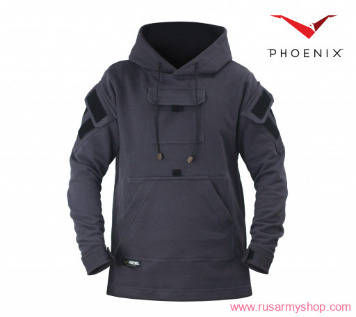 CHIEFTAIN hoodie (black and grey) PHOENIX RME