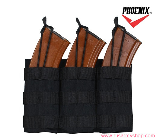 Assault M/AK 3 mags pouch (black) PHOENIX RME