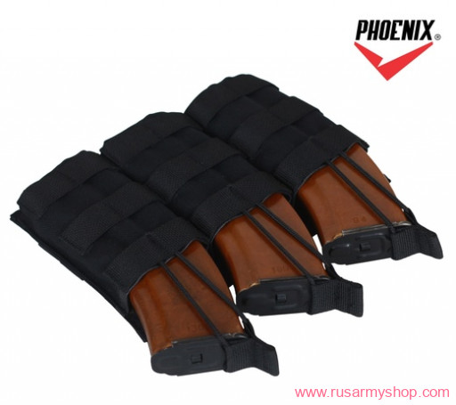 Assault M/AK 3 mags pouch (black) PHOENIX RME