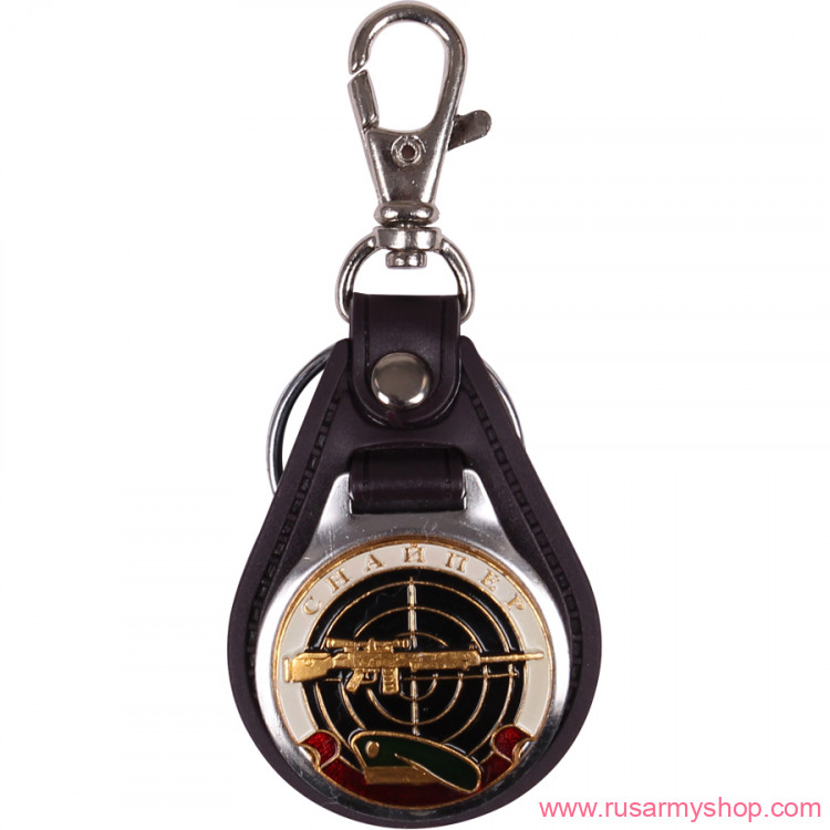 Брелоки сувенирные Сплав Брелок Снайпер зеленый берет