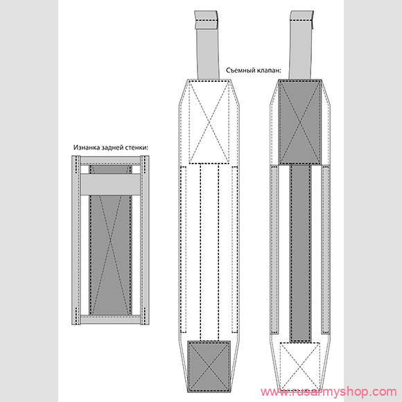 Подсумки Сплав Подсумок для 2-х маг. АК на лип. регулируемый v.2