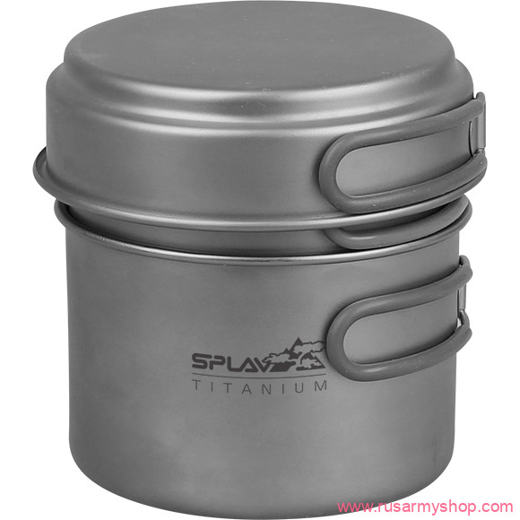 Посуда Сплав Набор титановой посуды 2 кастрюли, 1 сковородка